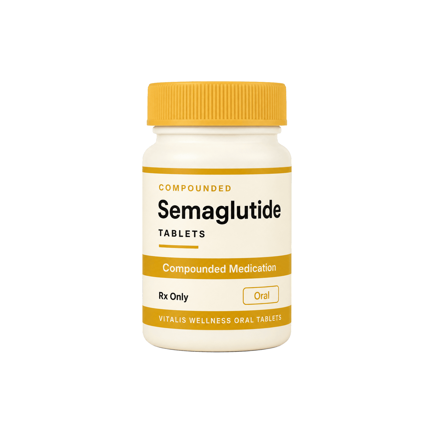 Vitalis Wellness compounded semaglutide tablet bottle