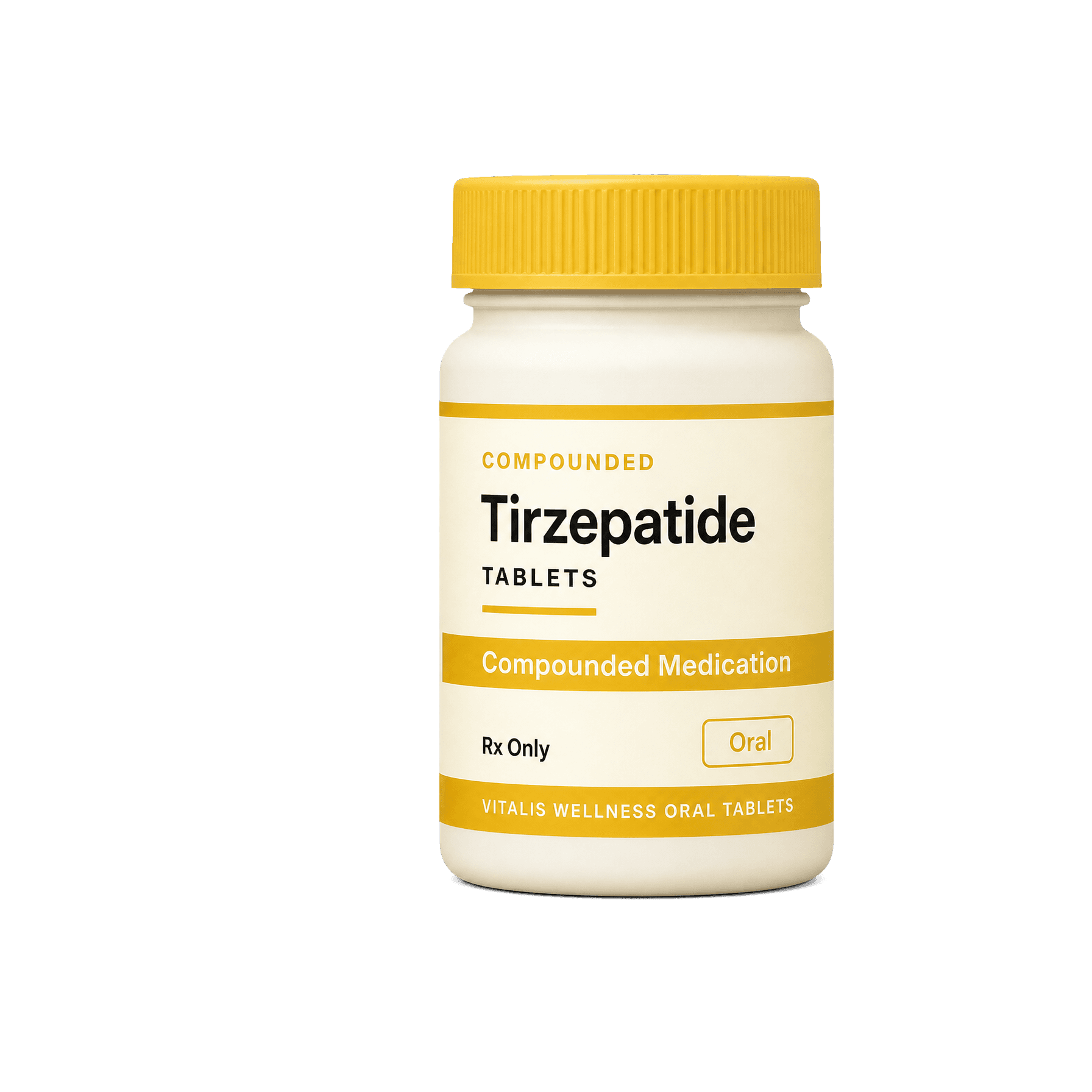 Vitalis Wellness compounded tirzepatide tablet bottle