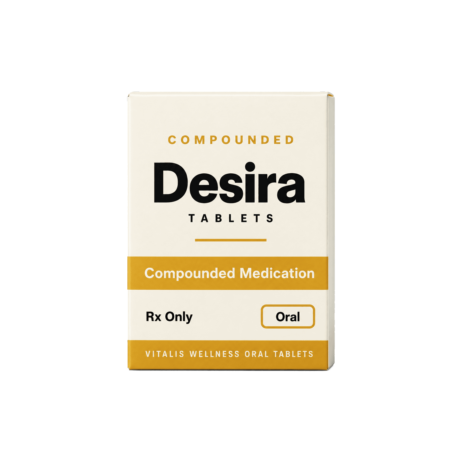 Vitalis Wellness compounded Desira oral tablet carton